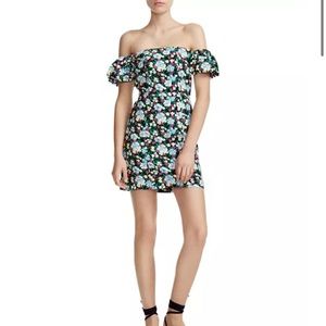 Maje Rapy Off The Shoulder Floral Dress- As Seen In Emily in Paris! 🩷